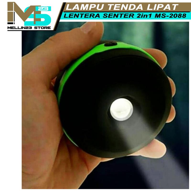 lampu tenda lipat camping MS2088 lampu tenda emergency baterai AA 3pcs 4