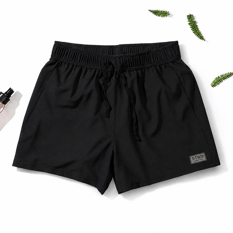 [ Combo 89k 2 Quần ] Quần Short Nam Chất Gió Dãn Phù Hợp Tập Gym , Chạy Bộ , Tập Thể Dục Thể Thao In Chữ STRD