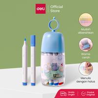 Gambar Deli Felt Pen / Spidol Warna / Washable Felt Pen / Spidol Mudah Dicuci YY906 - 10 warna dari Deli Stationery Indonesia Kab. Tangerang 1 Tokopedia