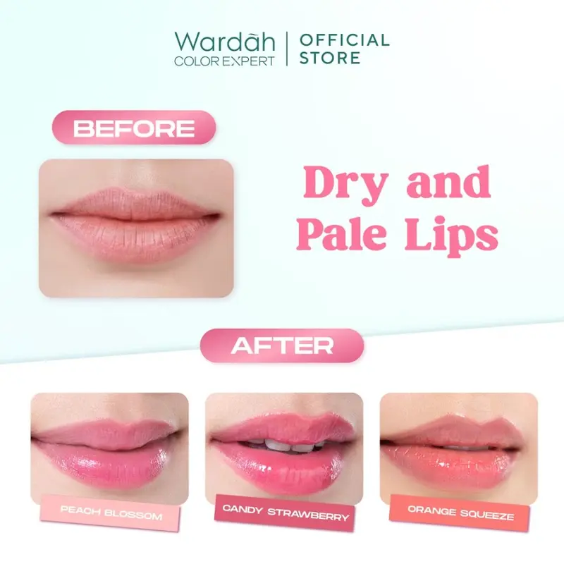 NEW! Wardah Hydrabalm Lip Care 4g - Pelembab Bibir dengan SPF 15 - Petrolatum Murni 100% - Lip Balm 2