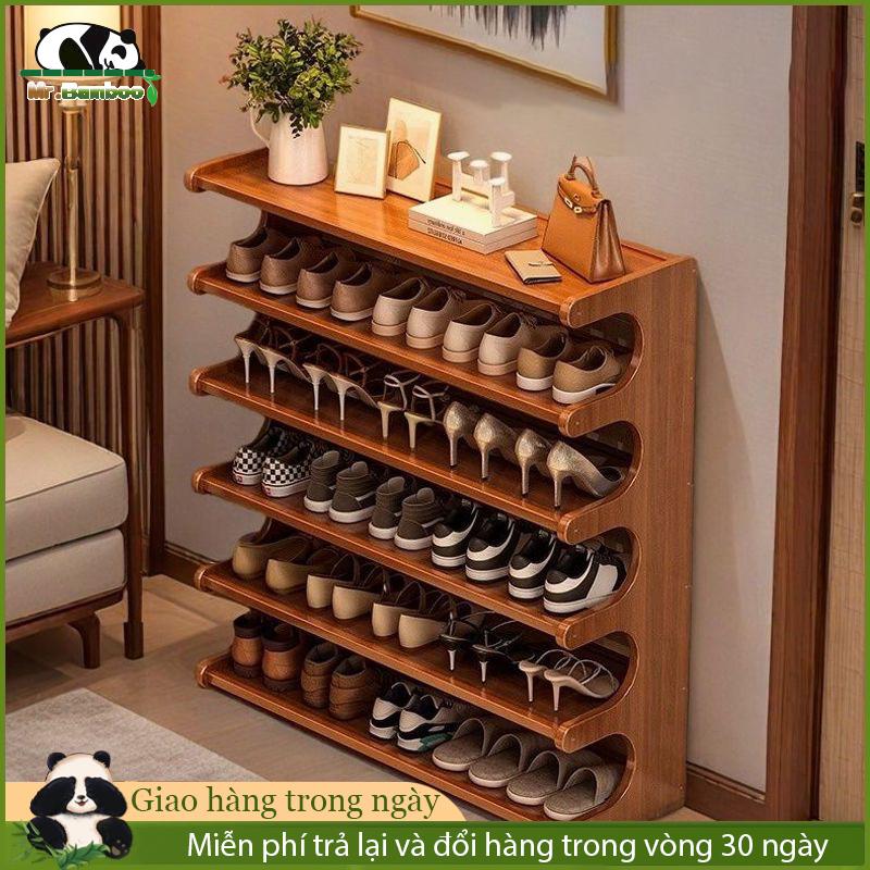 Giá để giày tre Kệ trưng bày bằng gỗ Kệ giày đa tầng Giá đựng đồ đa năng gỗ tủ giày chống bụi Chất liệu an toàn chống thấm và chống ẩm thông gió tốt Khả năng chịu lực mạnh tuổi thọ dài Dễ dàng vệ sinh và bảo dưỡng Giao hàng nhanh12h COD