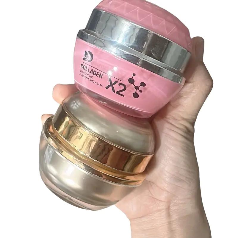 Kem Dưỡng trắng da Ngày Đêm Nám Tàng nhang (kem collagen x2 và kem số 2 )