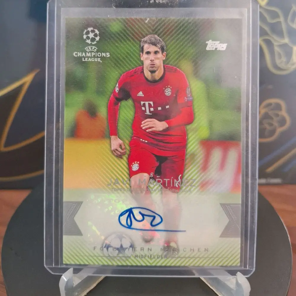 Javi Martínez Auto /150 - 2016 Topps UCL Showcase Green Autograph - Bayern
