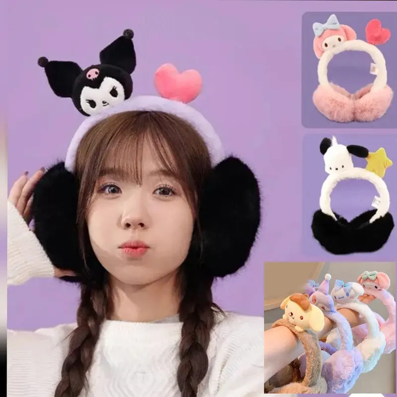 Bando Telinga Earmuff Winter Anak Dewasa Penutup Telinga Ear Muff Ear Warm Motif Karakter Gliter 0