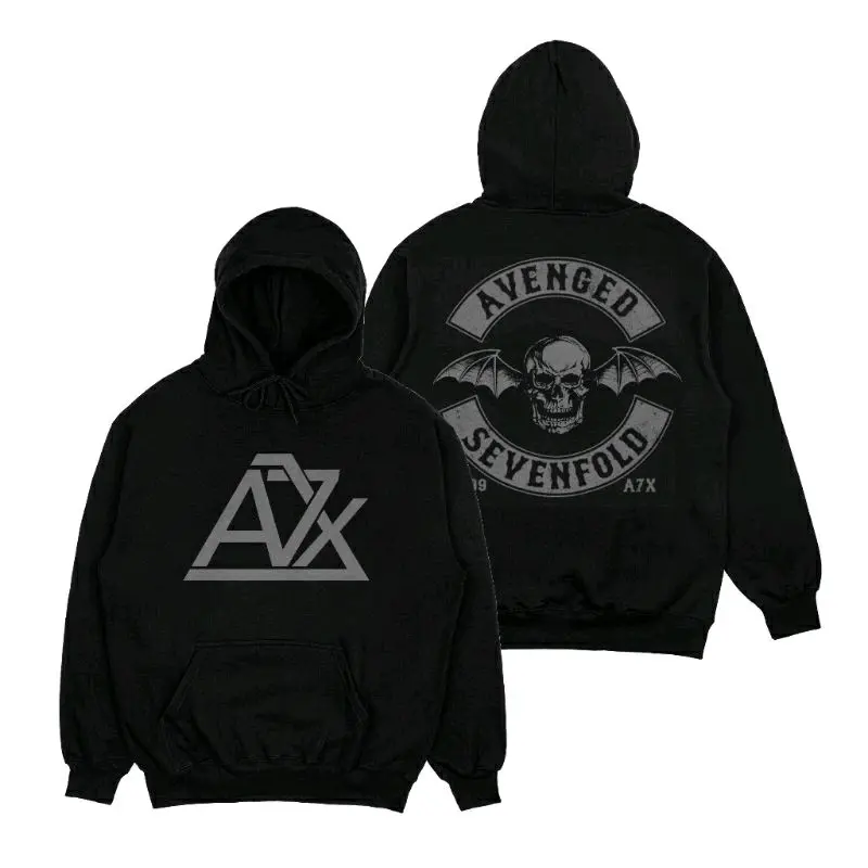 Sweater Hoodie Hitam Jumper Distro A7X Avenged Sevenfold 1999 Unisex Bahan Fleece Cotton Tebal High Tangan Panjang Wanita Nyaman Sablon Keren basic Pria lokal