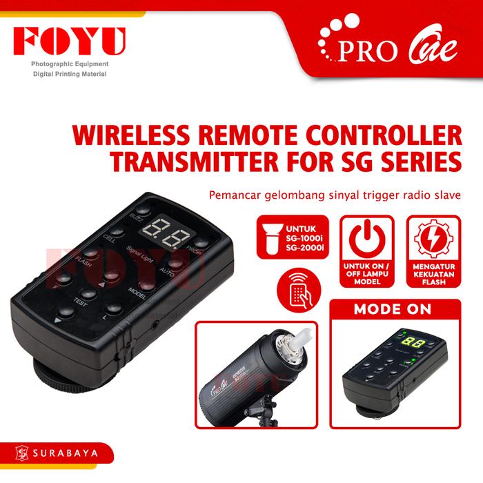 Gambar Wireless Controller Transmitter Remote For Pro One SG Series Lampu Led Camera Ringlight Foto Holder dari Foyu Photo Kota Surabaya Tokopedia