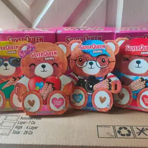 SilverQueen Chunky Bear Valentine Cashew Special Edition Isi 3 @30gr Chocolate Almond