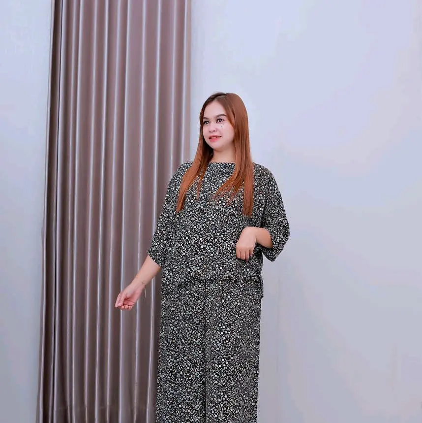 premium baju tidur  piyama pajamas one set rayon sleeper wanita pajamas daster mahal daster lengan 3⁄4