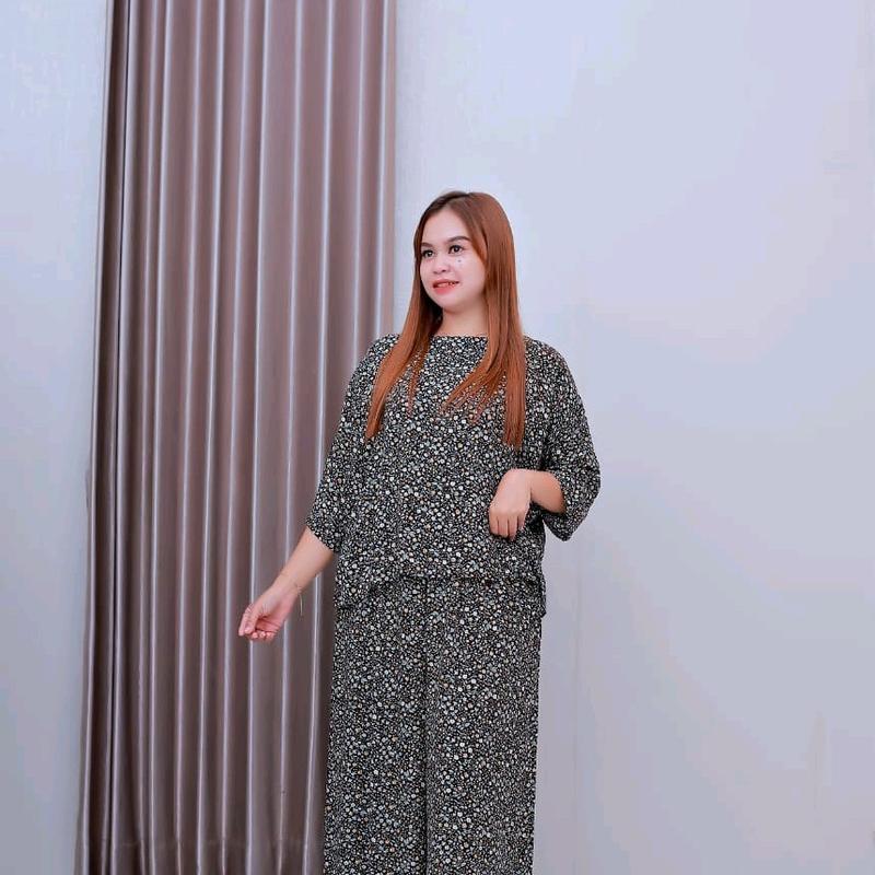 premium baju tidur  piyama pajamas one set rayon sleeper wanita pajamas daster mahal daster lengan 3⁄4 0