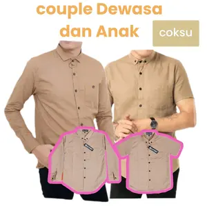 Baju Kemeja Couple Ayah dan Anak COKSU Cotton - NAMOZ.CO Fashion
