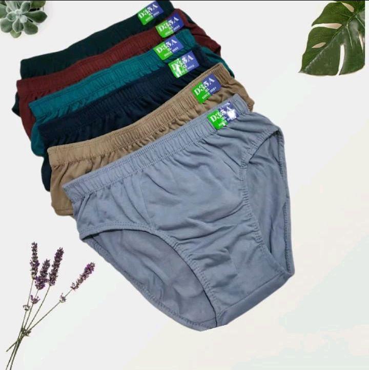 paket hemat isi 12pcs celana dalam segitiga  celana dalam pria dewasa nyaman dipakai bahan katun lembut karet elastis terlaris Boxer Cowok Merah Pendek Motif 0