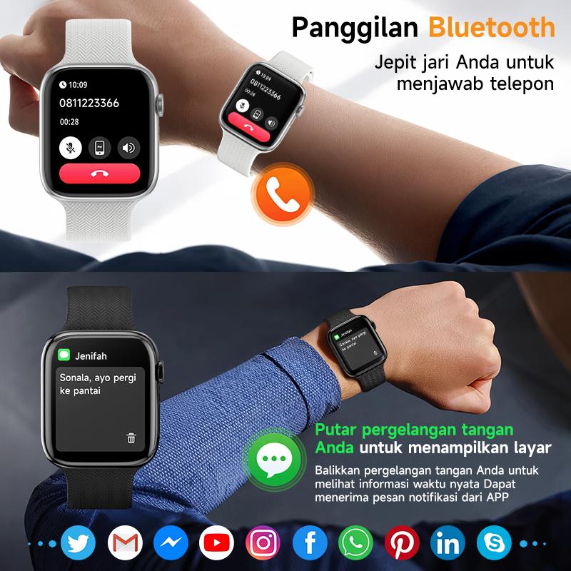 Product Introduction of AmazeFan Smartwatch S40 pro Jam Tangan Cocok untuk berbagai situasi seperti mode, olahraga, santai, belajar, dan lainnya. Memiliki berbagai fungsi seperti mengukur denyut jantung, menerima dan membuat panggilan, fitness, dan lainnya.【Garansi satu tahun】 25