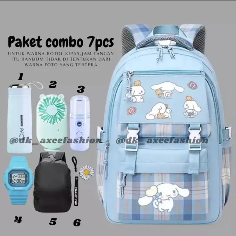 Gumoy - Tas Ransel Sekolah Anak SD SMP Banyak Bonus Karakter Kartun Tas Punggung Anak Lucu Fashion Anak tas kuromi anak tk 0