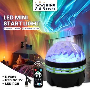 Lampu proyektor mini LED START LIGHT + Remote- Lampu Kamar Tidur Usb