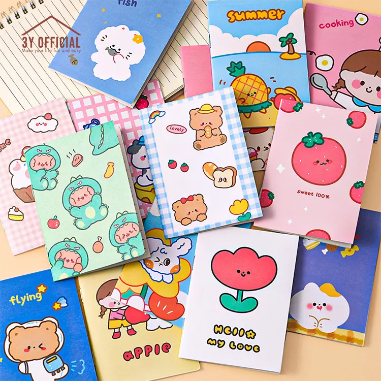 3Y Note Book Mini Segi Buku Tulis Memo Kecil Lucu NOTEBOOK MINI TERBARU BANYAK MOTIF LUCU - NOTE BOOK MINI IMUT - BUKU TULIS MINI CANTIK Kertas Paper Kertas Paper 0