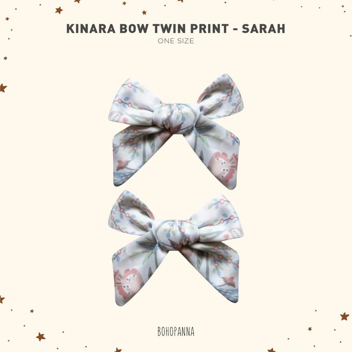 Gambar BOHOPANNA - KINARA BOW TWIN PRINT - PITA RAMBUT - REYNA dari Bohopanna Kota Semarang 5 Tokopedia
