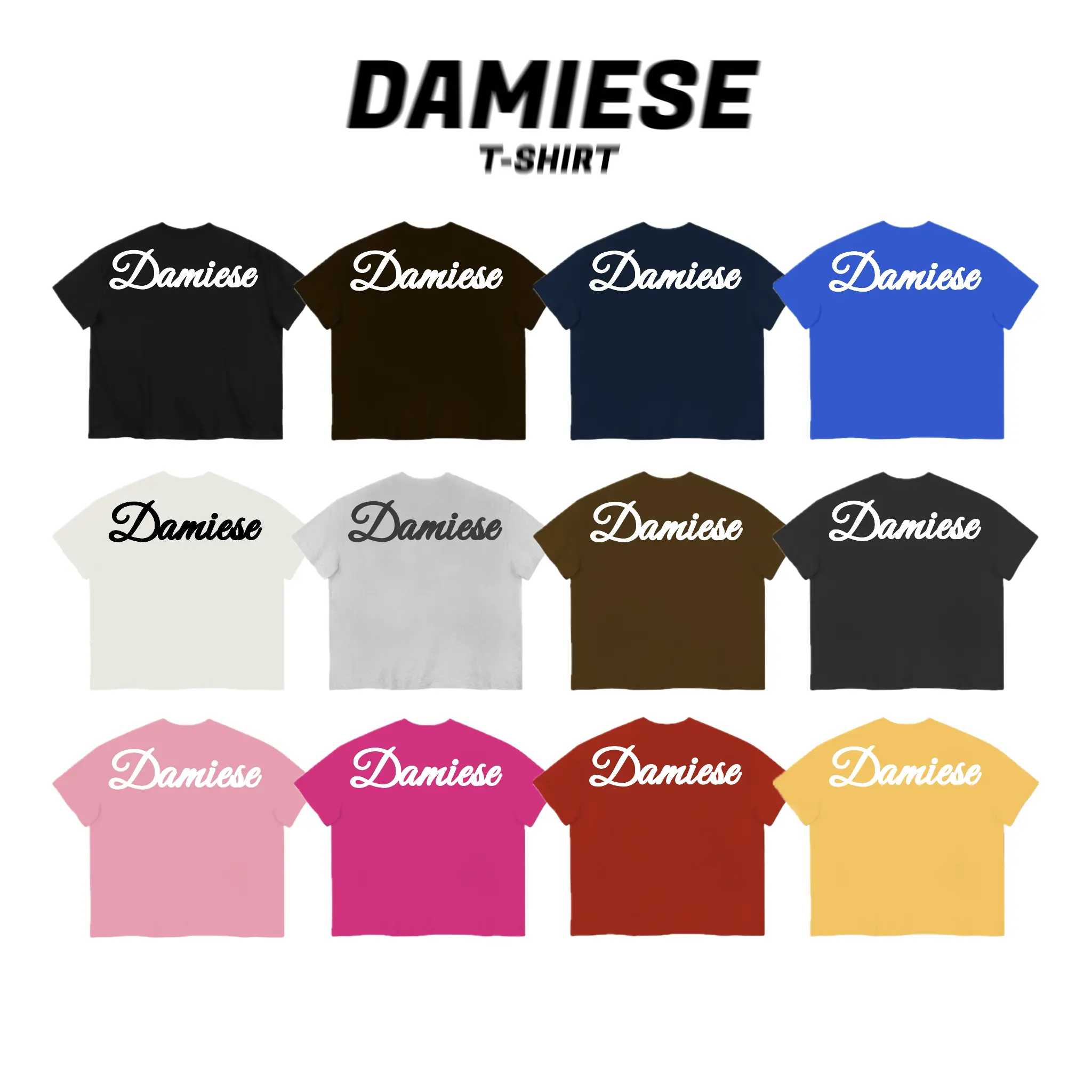 ÁO THUN BOXY DAMIESE "IN PHỒNG" COTTON 260GSM