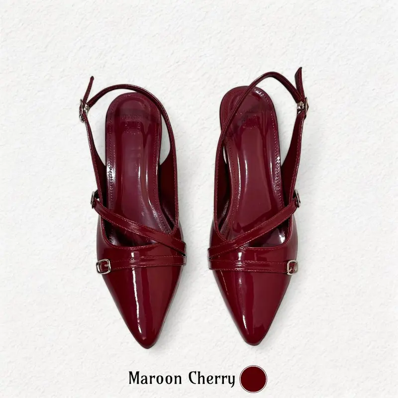 Sepatu Heels Wanita 3 CM Elegan Kekinian Terbaru 1