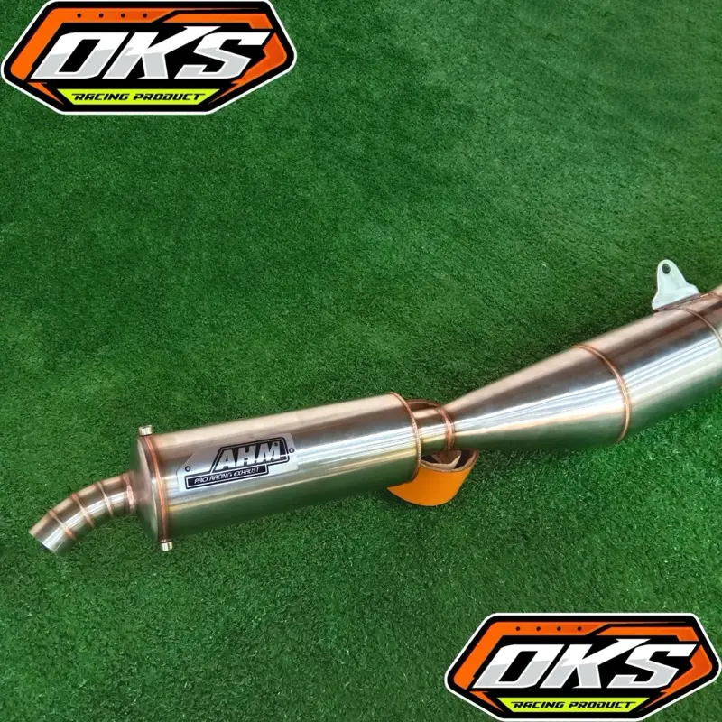 Knalpot Racing AHM Stainles Model Samping Pnp Yamaha Fiz R