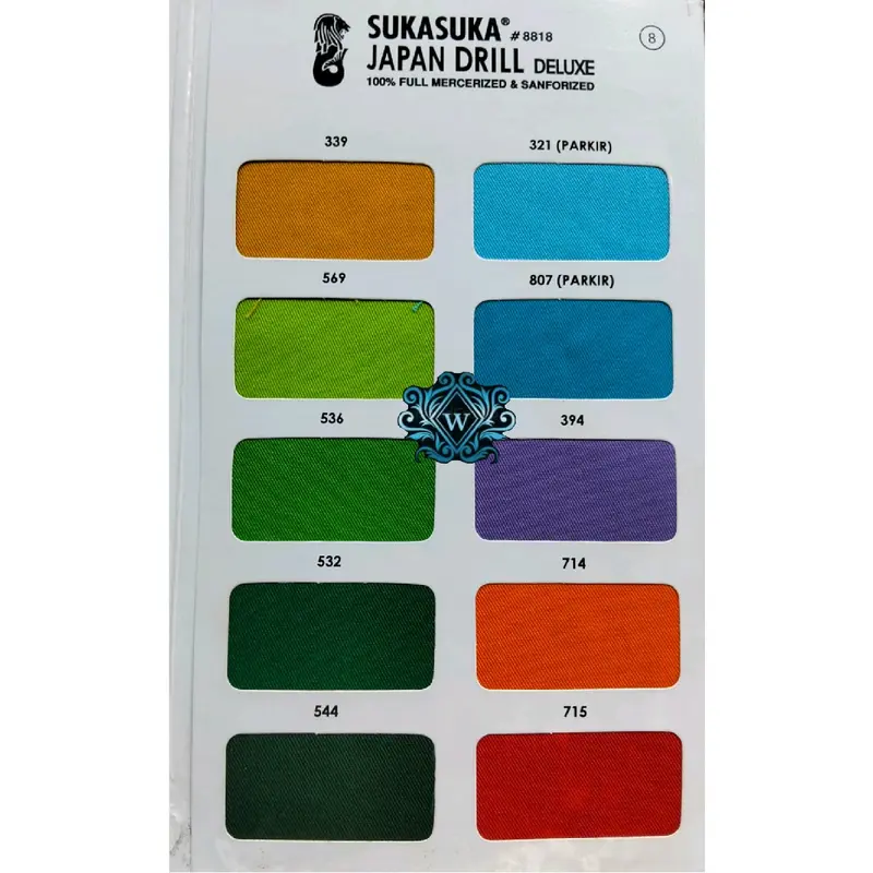 Kain Seragam Suka Suka Japan Drill 150cm - Bahan Halus dan Lembut Perlengkapan Pakaian 4