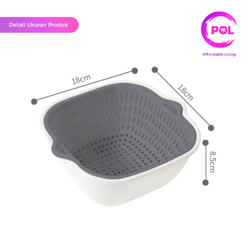 (POL) PAKET RAK MAKANAN 3 IN 1 | Dispenser Beras 10kg + Tudung Saji 4 Susun + Wadah Pengering 3PCS 6