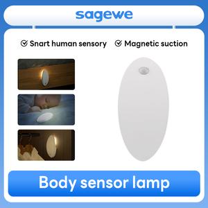 Lampu Malam Pintar, SAGEWE, Boleh dicas semula, Penderia Pergerakan, Lampu Dinding, Hayat Bateri Panjang, Kemudahan Tanpa Wayar