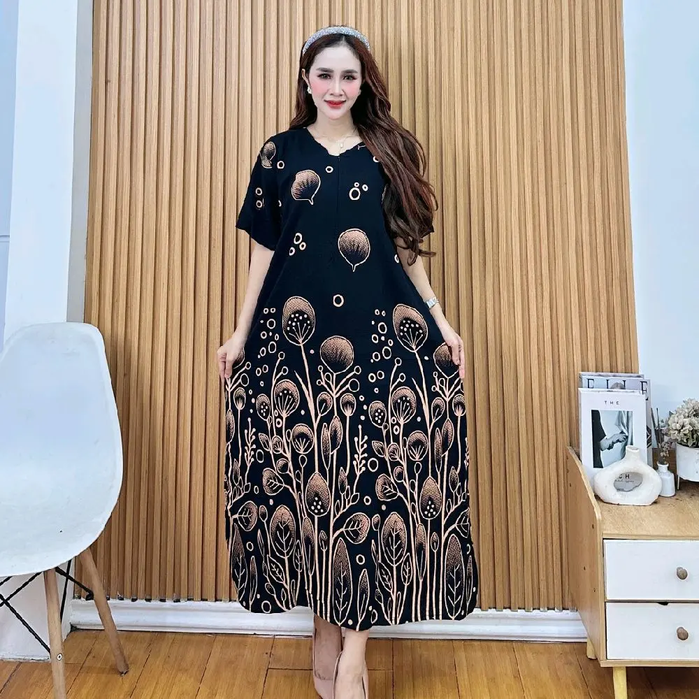 DASTER KEKINIAN LD 110  STANDAR BUSUI VIRAL rayon adem Menyusui busui Motif Bumil Wanita Hamil Ibu Kehamilan Nyaman Katun resleting depan baju tidur dan baju santai wanita cibi kimono