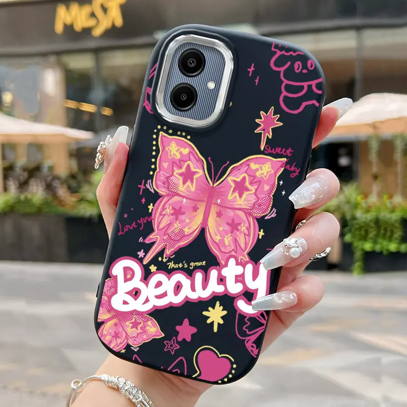 Casing Hp Untuk Samsung Galaxy A06 Case Kesing Cesing pola kupu-kupu Kasing Silikon lemak Softcase 1