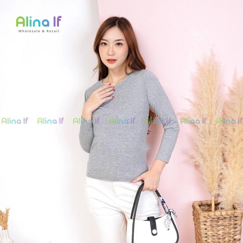 Manset Oblong Wanita Lengan Panjang Bahan Kaos M L XL XXL 7