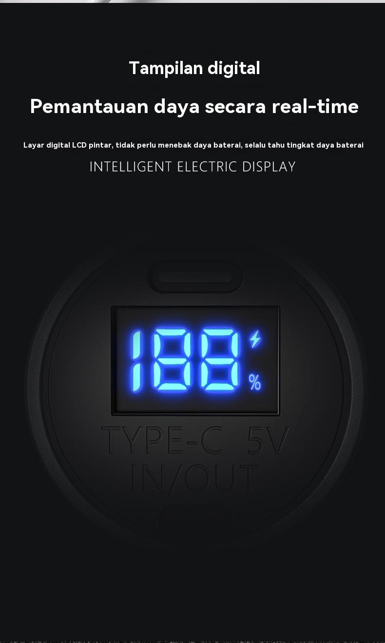 LEEROUT FlashlightSenter Terterang LED 1500 Lumen Super Terang Zoom TeleskopikDengan lampu peringatan Jangkau panjang