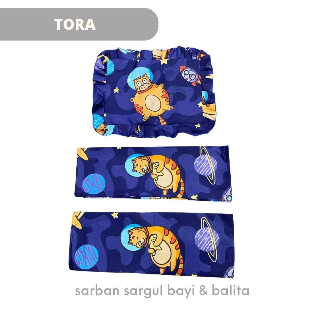 Sarung bantal/guling set bayi dan balita bahan Disperse 3D