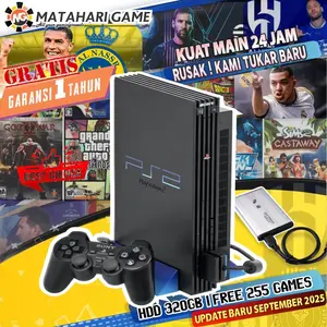【Playstation 2】PS2 HDD250GB Hardisk External Full 230Game | Gratis Garansi 1Tahun〖COD〗 Sony