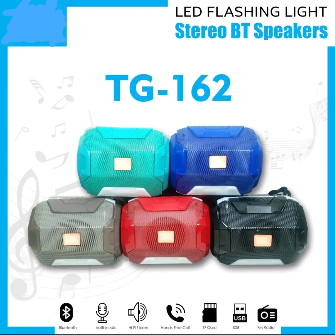 SPEAKER TG-162 MEGA BASS SUARA NGEBASS /SPEAKER BLUETOOTH MUSIC BOX MP3 MUSIK PLAYER AKTIF WIRELESS SPIKER BLUTUT ELEKTRONIK HP MUSIC