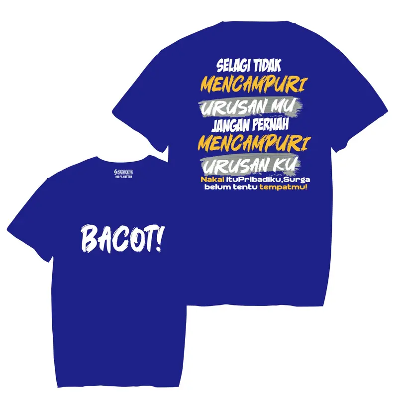 Kaos Bacot S.G.LCLTH Distro Pria Dewasa Baju Kata-Kata Viral Unik dengan Sablon DTF - Motif, Oblong 3