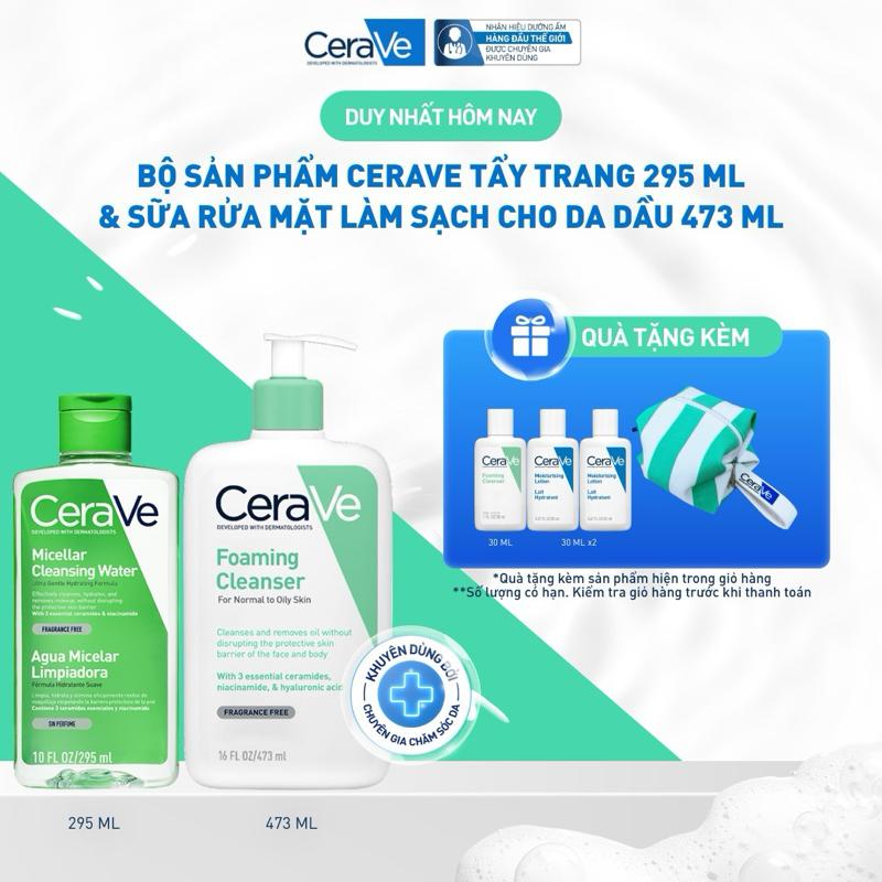 Bộ sản phẩm tẩy trang & làm sạch cho da dầu 473ml