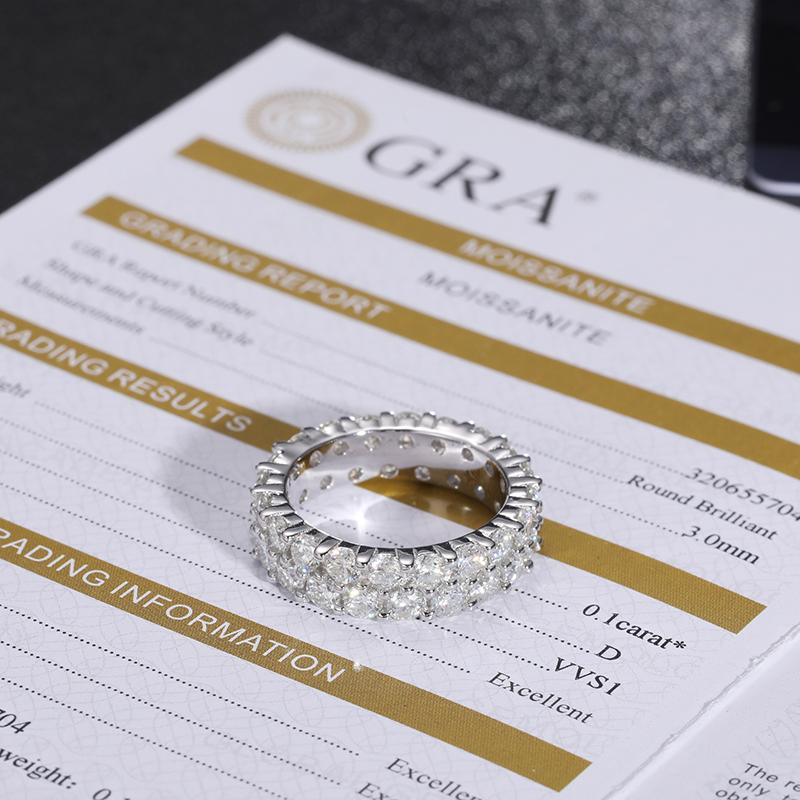 Product Introduction of 【#H51】0.1ct Moissanite Rings For Women 925 Sterling Silver Wedding Engagement Ring Jewelry Gift 10
