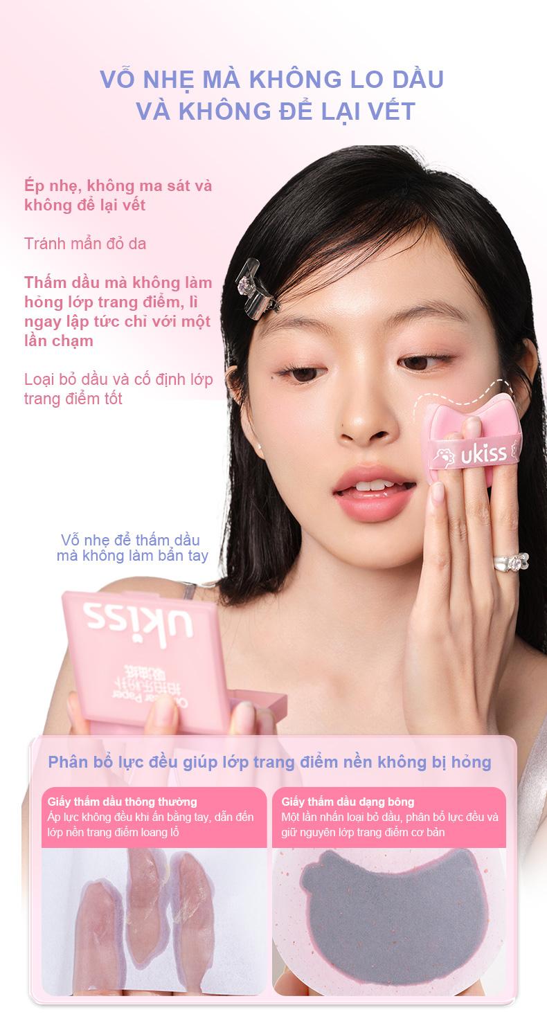 Product Introduction of UKISS Giấy Thấm Dầu Có Gương Kiểu Dáng Mèo Đáng Yêu Dụng Cụ Kiểm Soát Dầu Cầm Tay 100 Chiếc Thích Hợp Cho Phụ Nữ Trang Điểm Mỹ Phẩm Cosmetic 27