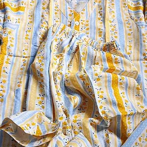 PIYAMA ANAK BAHAN RAYON SYAHIRA SERIES vol2 Motif Bunga Warna Cerah Nyaman Untuk Anak