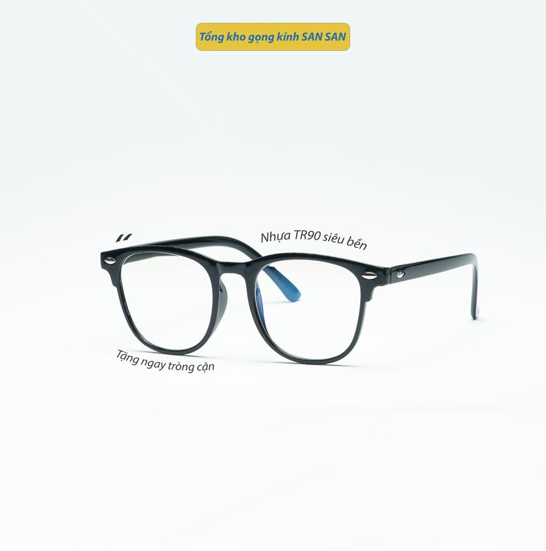 Gọng kính cận chất liệu nhựa dẻo dáng kính đơn giản dễ đeo ( 0-6 độ ) MS16 Mắt Kính