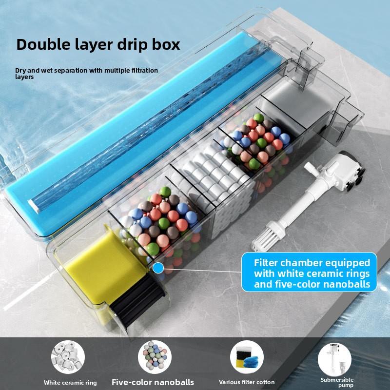 Top drip box wall-mounted filter box oxygenation water purification circulation…