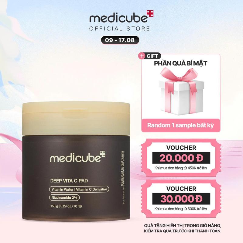 Toner Hỗ Trợ Trắng Da Deep Vita C Pad 150g/ 70 miếng