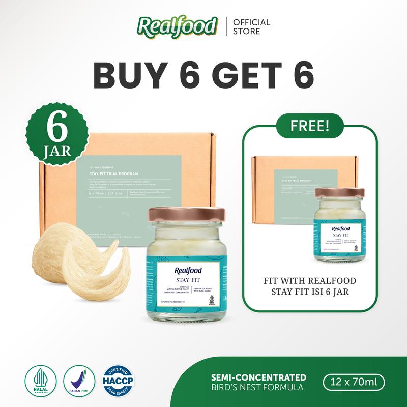 BUY 6 GET 6, Realfood Stay Fit Minuman Sarang Burung Walet 0