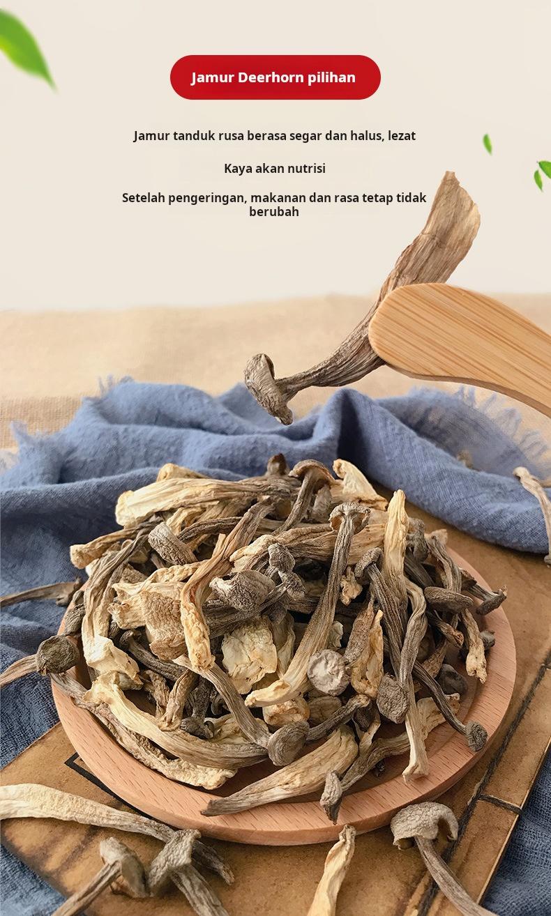 Jamur tanduk rusa, grosir barang kering Yunnan, untuk sup.