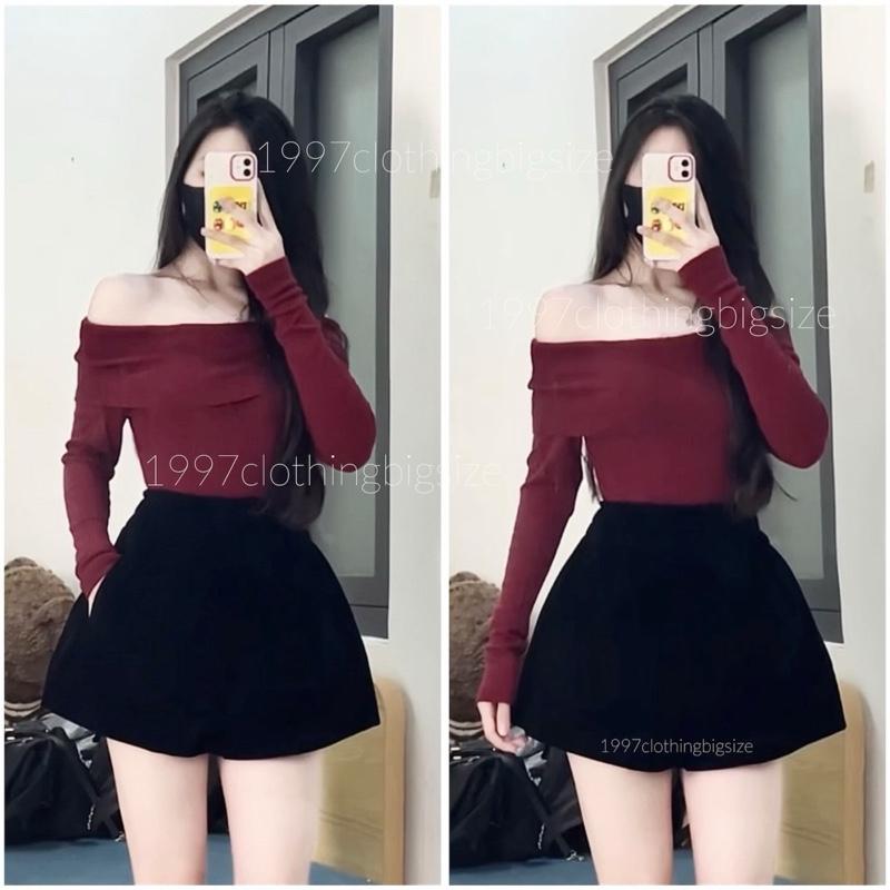 Quần short nhung phồng 2 lớp cạp chun BIGSIZE Nữ Women