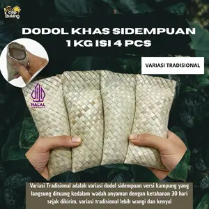 1 KG DODOL (ALAME) KHAS SIDEMPUAN/TAPSEL TERSEDIA VARIASI TRADISIONAL, ORIGINAL DAN RASA DURIAN (1 KG BERISI 4 BIJI DODOL)