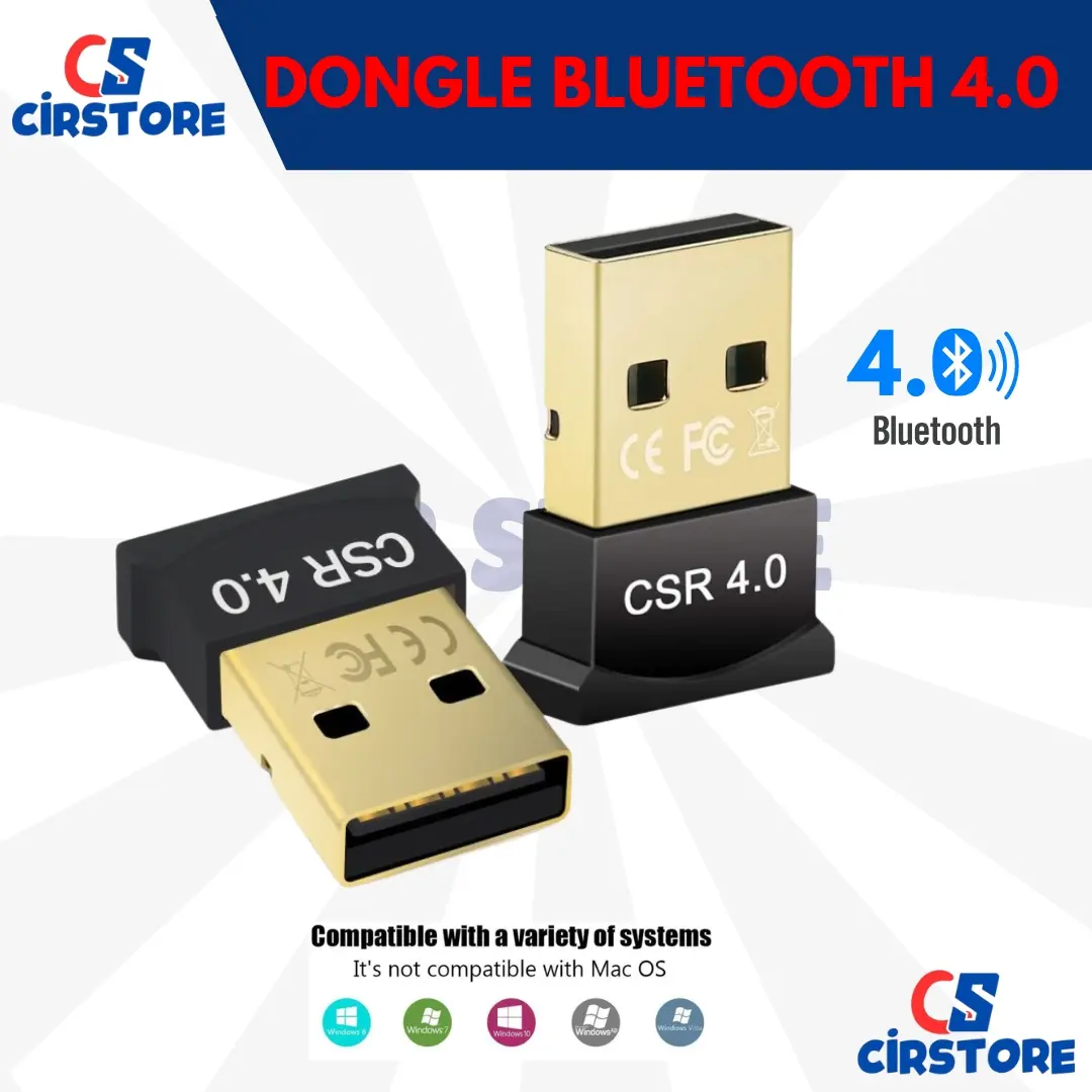 BLUETOOTH 4.0 DONGLE (V.4.0) Usb Bluetooth 4.0 CSR Dongle Transfer File PC Laptop Komputer USB Bluetooth Dongle 4.0 CSR Bluetooth Versi 4.0 Original CSR Dongle Bluetooth Receiver Adapter USB v4.0 for Headset PC Speaker