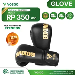 Sarung Tinju Glove Boxing Training/Muaythai/Original VOSGO KDST X 12