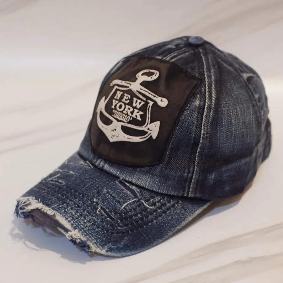 Topi pria dan wanita unisex model jeans wash terbaru 2024