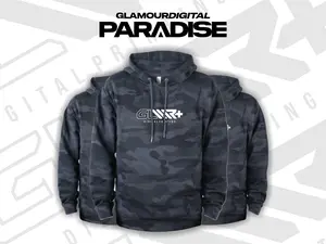 Sweeter Hoodie Black Camo Glamour Digital Printing  - Sablon Reflective - Original Merchandise