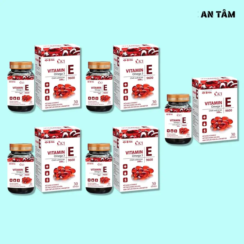Combo 3 Hộp Vitamin E Đỏ Omega 3 (Hộp 30 Viên) và 1 Hộp Vitamin C Plus X3 (Hộp 60 Viên) 7
